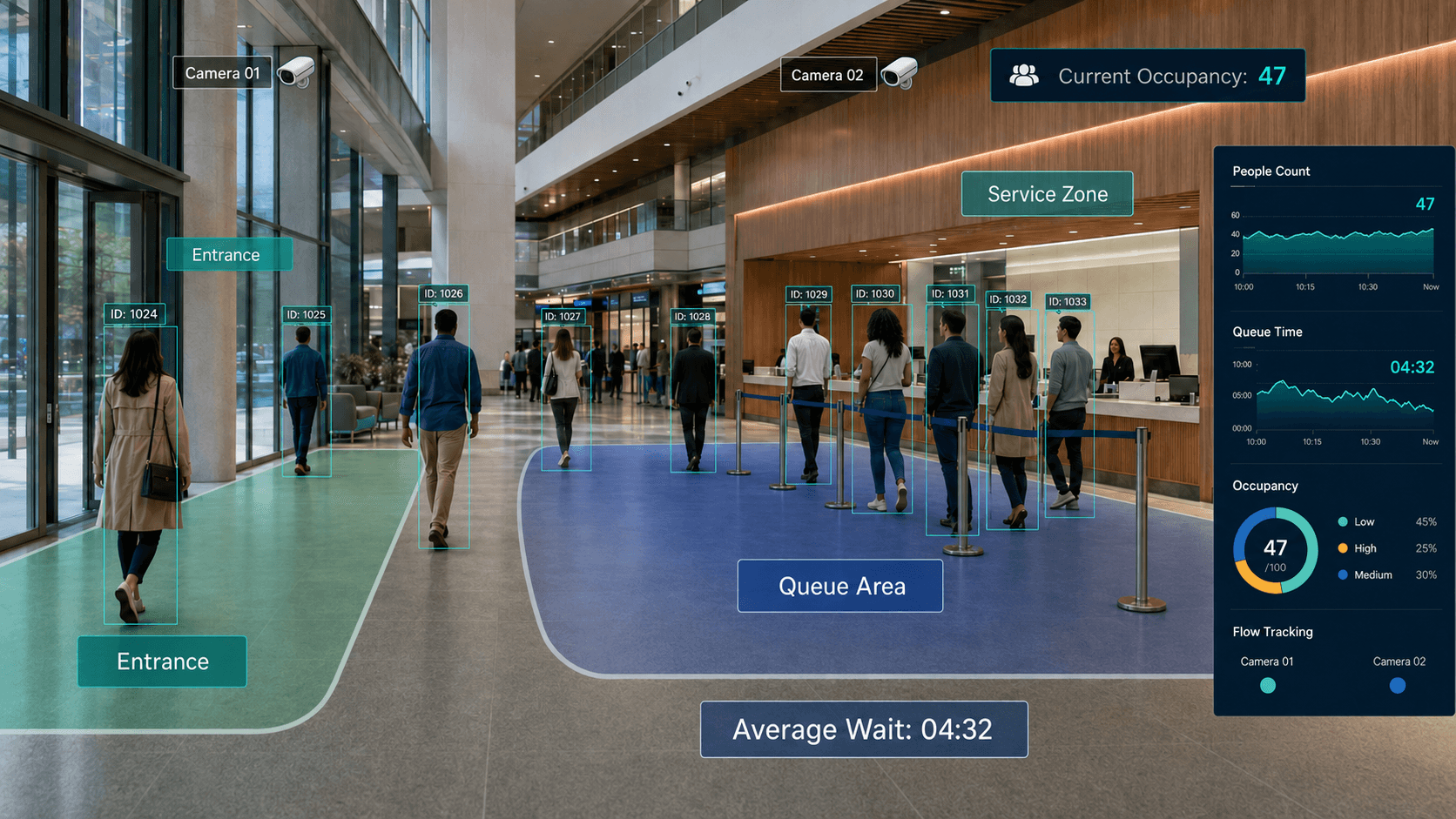 Q-Sense: People Counting & Density Tracking